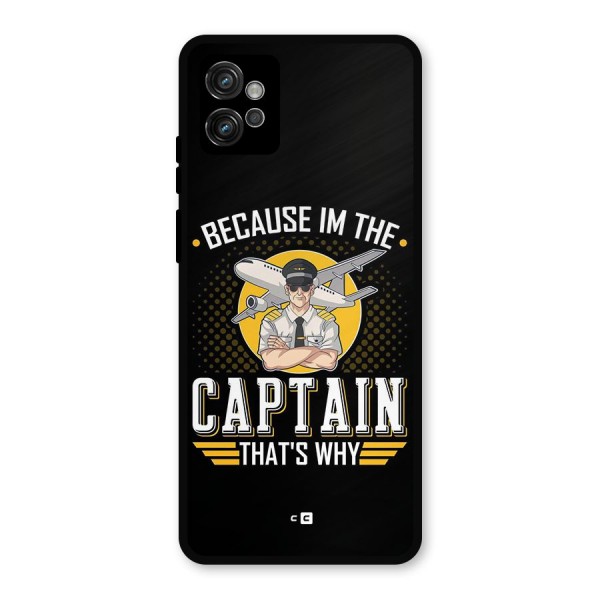 I M Captain Metal Back Case for Moto G32