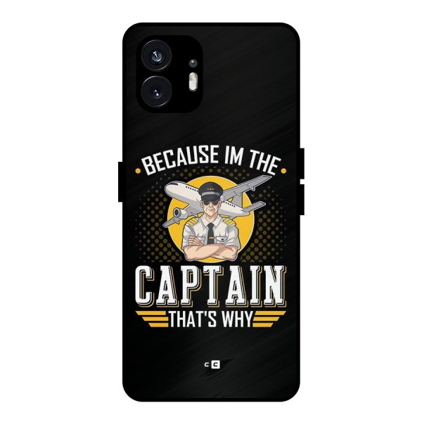 I M Captain Metal Back Case for Nothing Phone 2