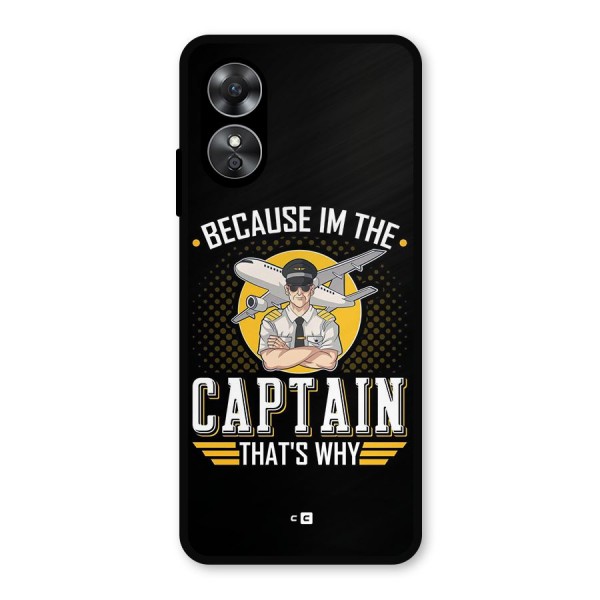 I M Captain Metal Back Case for Oppo A17