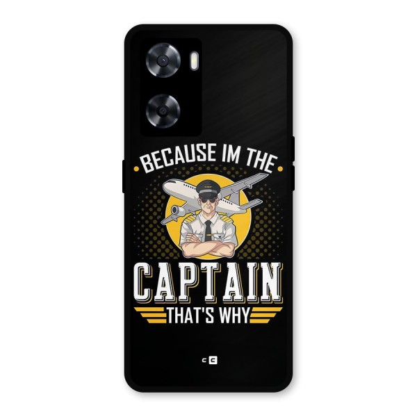 I M Captain Metal Back Case for Oppo A57 2022