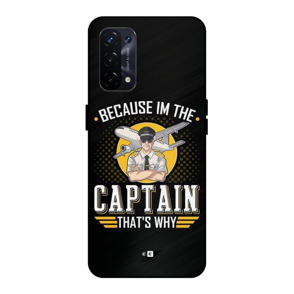 I M Captain Metal Back Case for Oppo A74 5G