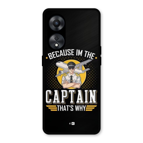 I M Captain Metal Back Case for Oppo A78