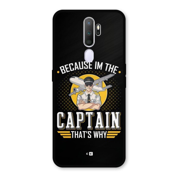 I M Captain Metal Back Case for Oppo A9 (2020)