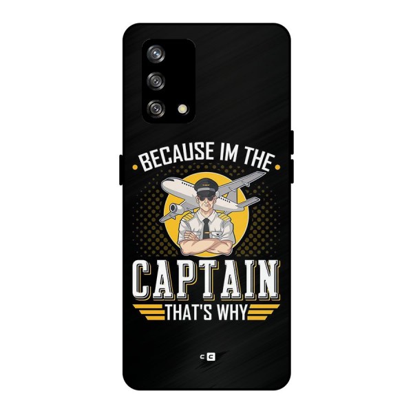 I M Captain Metal Back Case for Oppo F19