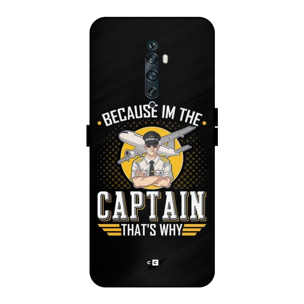 I M Captain Metal Back Case for Oppo Reno2 F