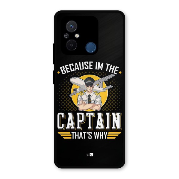 I M Captain Metal Back Case for Poco C55