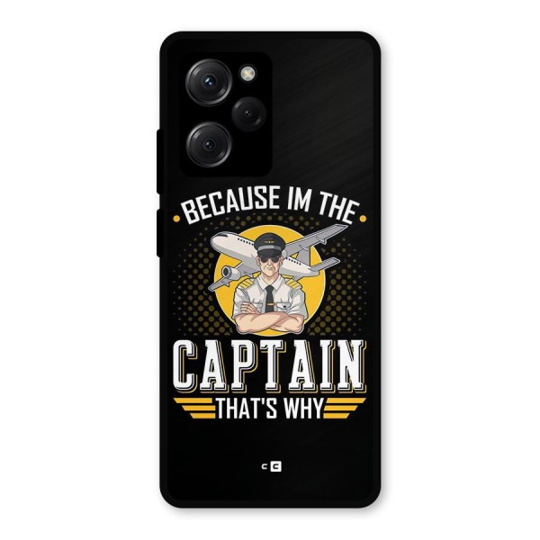 I M Captain Metal Back Case for Poco X5 Pro