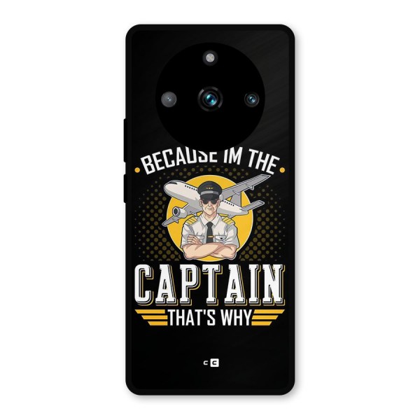 I M Captain Metal Back Case for Realme 11 Pro