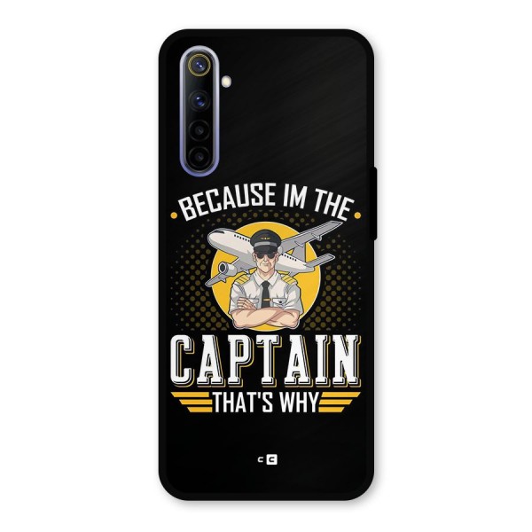 I M Captain Metal Back Case for Realme 6