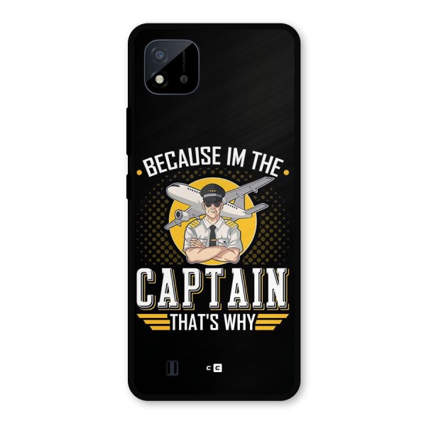 I M Captain Metal Back Case for Realme C11 2021