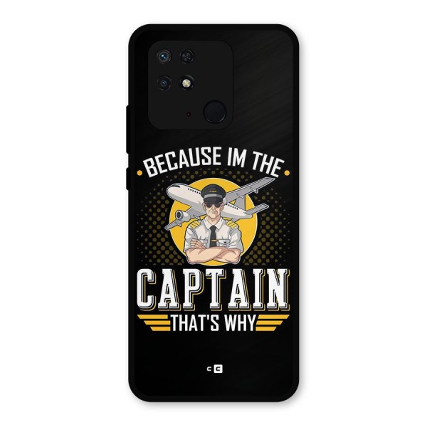 I M Captain Metal Back Case for Redmi 10