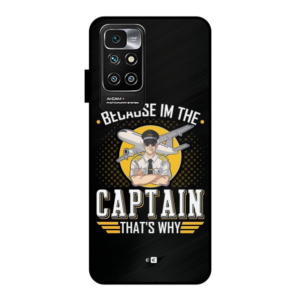 I M Captain Metal Back Case for Redmi 10 Prime