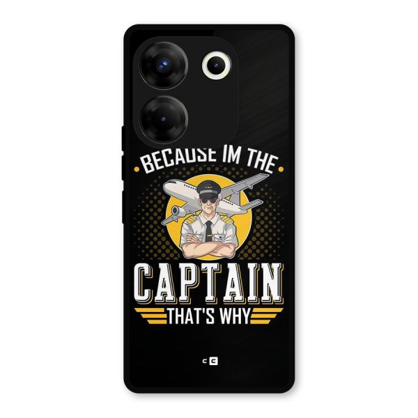 I M Captain Metal Back Case for Tecno Camon 20