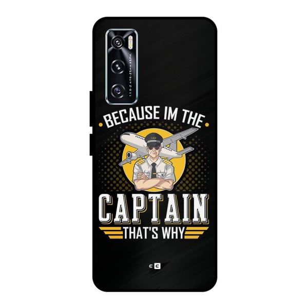 I M Captain Metal Back Case for Vivo V20 SE