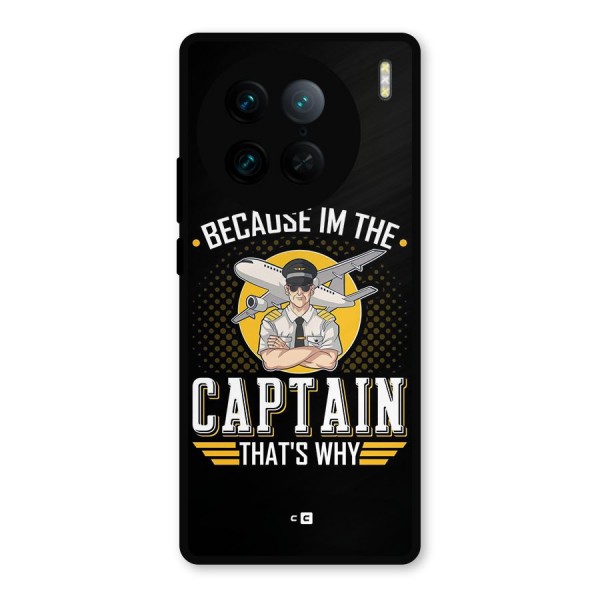 I M Captain Metal Back Case for Vivo X90 Pro