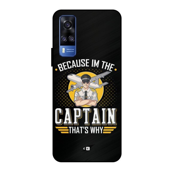 I M Captain Metal Back Case for Vivo Y51