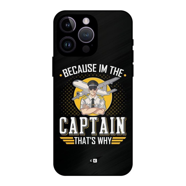 I M Captain Metal Back Case for iPhone 14 Pro Max