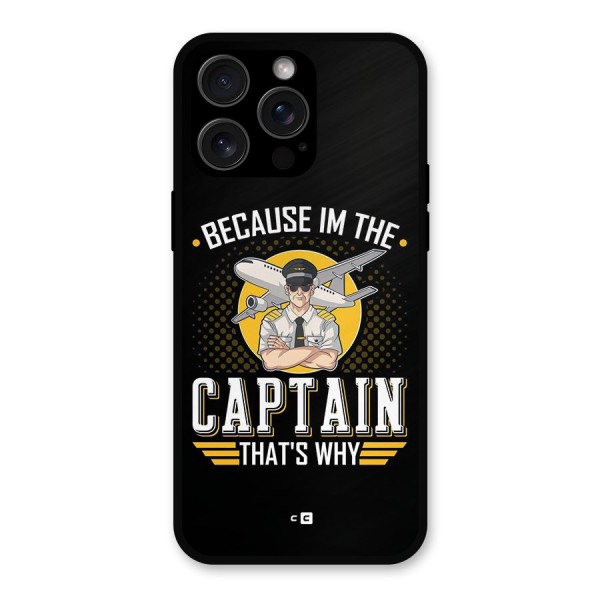 I M Captain Metal Back Case for iPhone 15 Pro Max