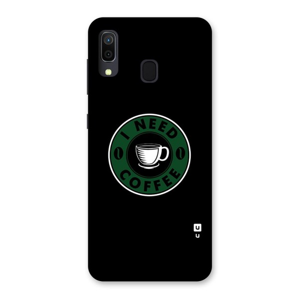 I Need Coffee Classic Back Case for Galaxy A20