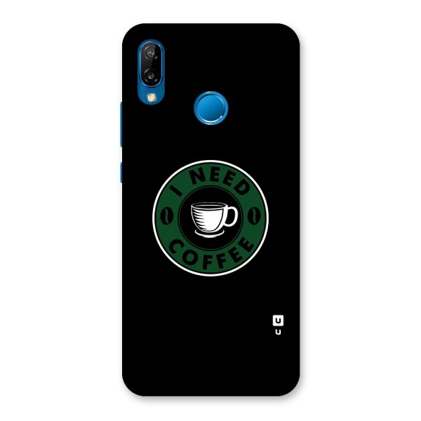 I Need Coffee Classic Back Case for Huawei P20 Lite