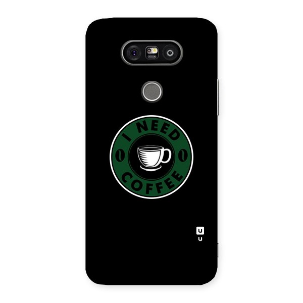 I Need Coffee Classic Back Case for LG G5