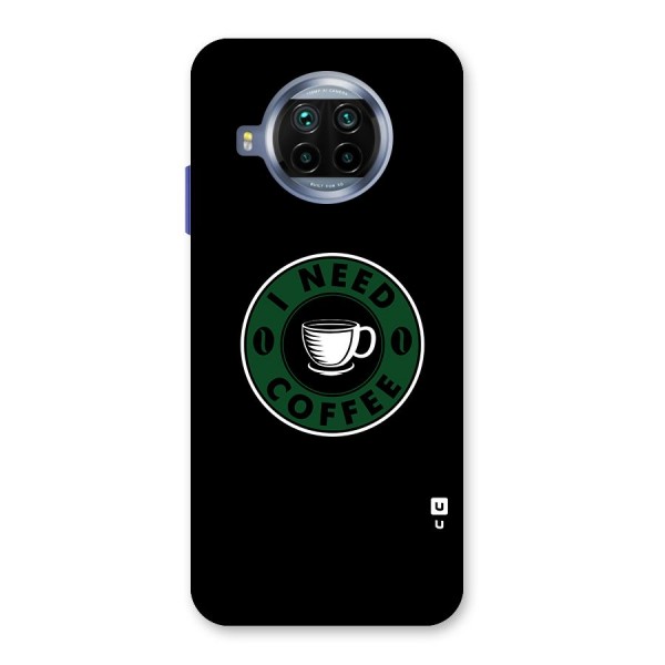 I Need Coffee Classic Glass Back Case for Mi 10i