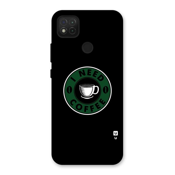 I Need Coffee Classic Back Case for Redmi 9