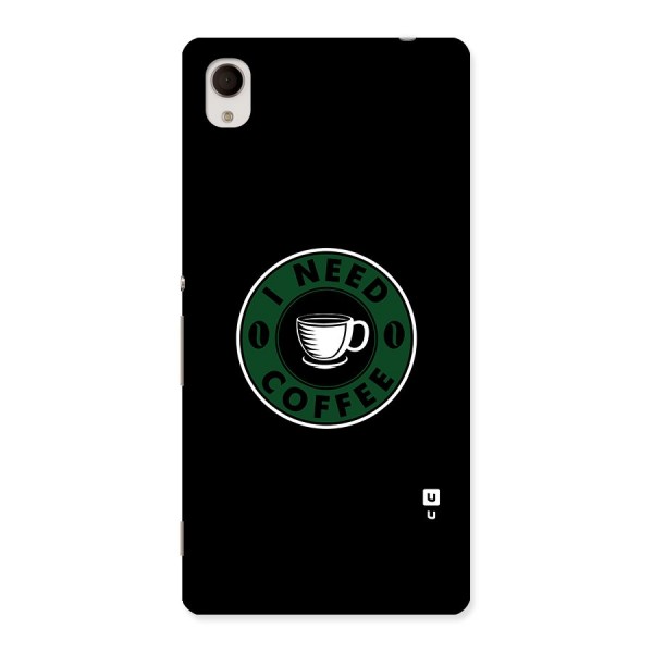 I Need Coffee Classic Back Case for Xperia M4 Aqua