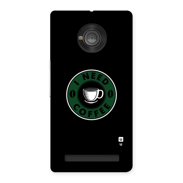 I Need Coffee Classic Back Case for Yu Yuphoria