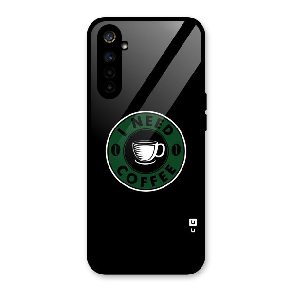 I Need Coffee Classic Glass Back Case for Realme 6