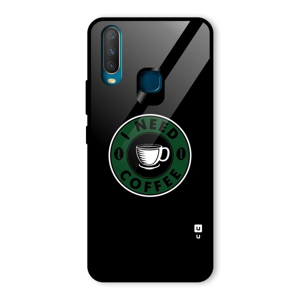 I Need Coffee Classic Glass Back Case for Vivo Y12