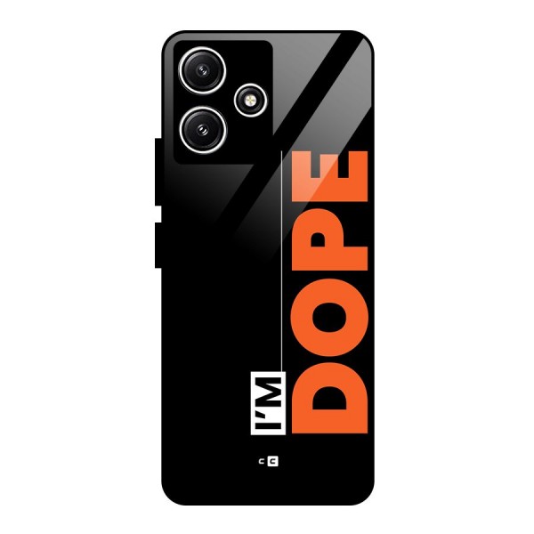 I am Dope Glass Back Case for Poco M6 Pro