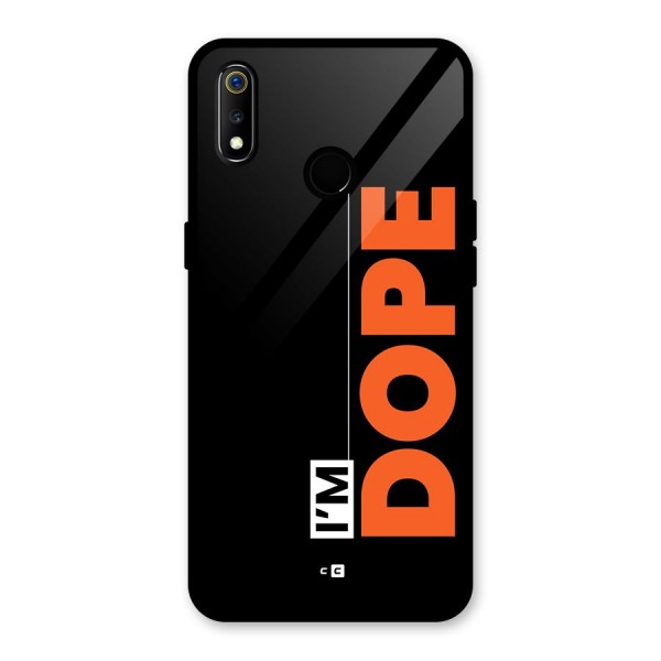 I am Dope Glass Back Case for Realme 3