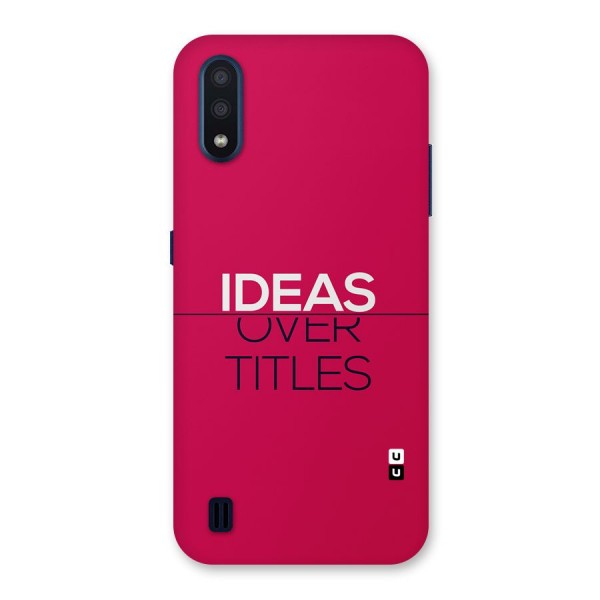 Ideas Over Titles Back Case for Galaxy M01