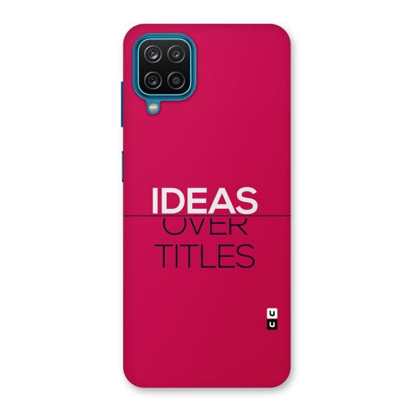 Ideas Over Titles Back Case for Galaxy M12