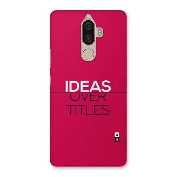 Ideas Over Titles Back Case for Lenovo K8 Note