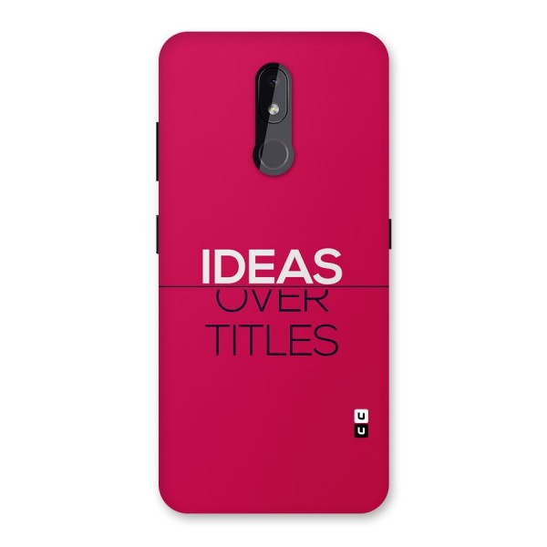 Ideas Over Titles Back Case for Nokia 3.2