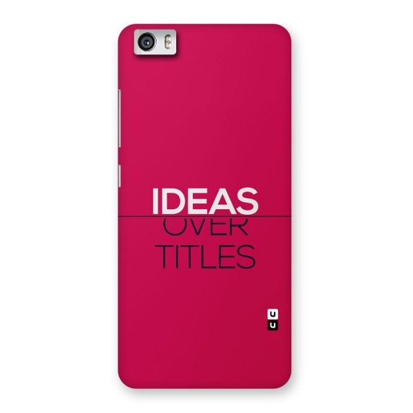 Ideas Over Titles Back Case for Redmi Mi 5