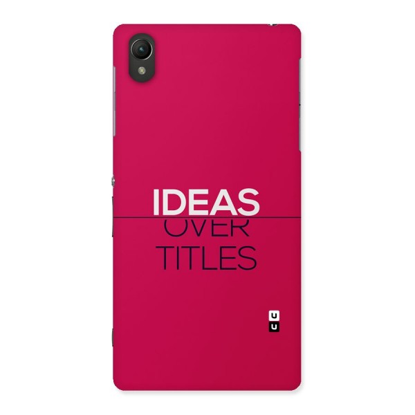 Ideas Over Titles Back Case for Xperia Z2