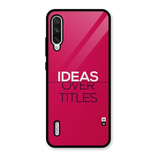 Ideas Over Titles Glass Back Case for Mi A3