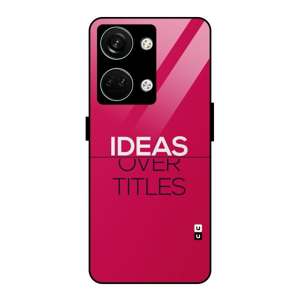 Ideas Over Titles Glass Back Case for Oneplus Nord 3