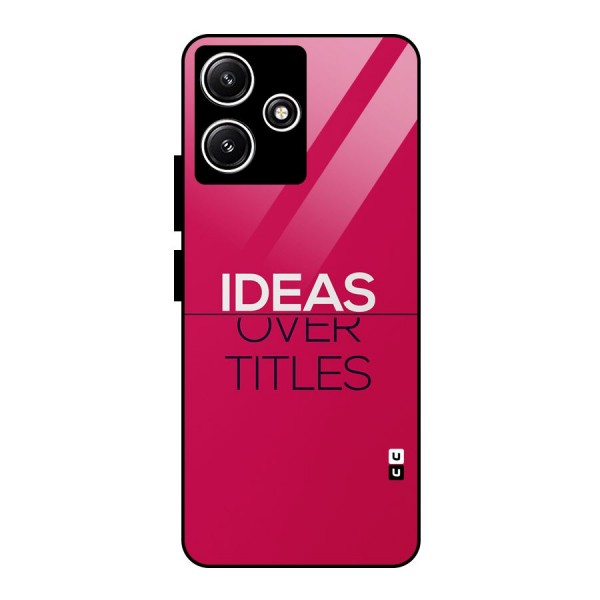 Ideas Over Titles Glass Back Case for Poco M6 Pro