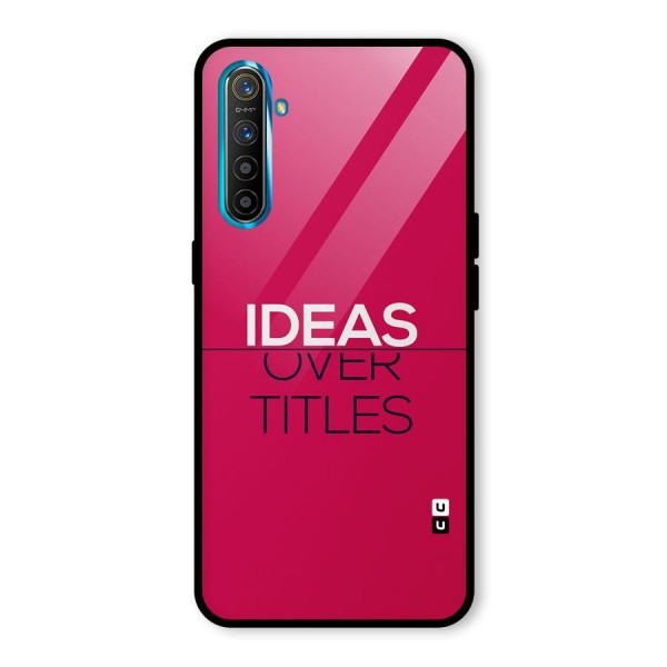 Ideas Over Titles Glass Back Case for Realme X2