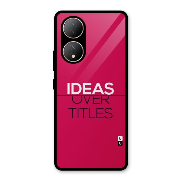 Ideas Over Titles Glass Back Case for Vivo Y100