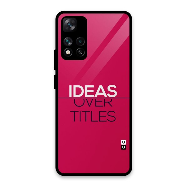 Ideas Over Titles Glass Back Case for Xiaomi 11i 5G