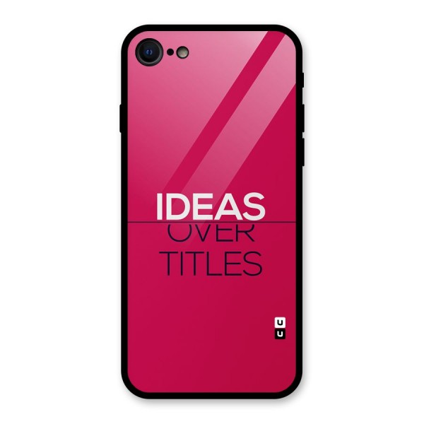 Ideas Over Titles Glass Back Case for iPhone SE 2020