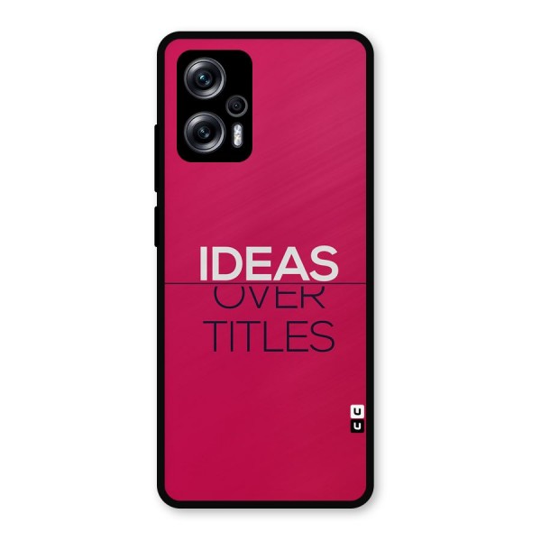 Ideas Over Titles Metal Back Case for Redmi K50i