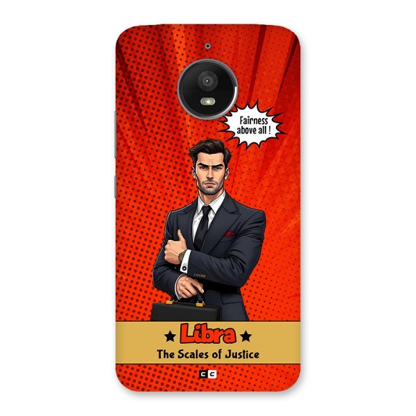 Impartial Libra Back Case for Moto E4 Plus