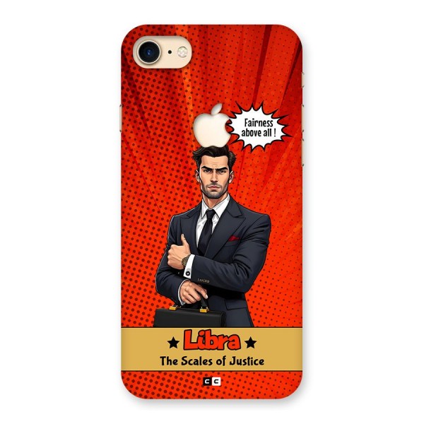 Impartial Libra Back Case for iPhone 7 Apple Cut