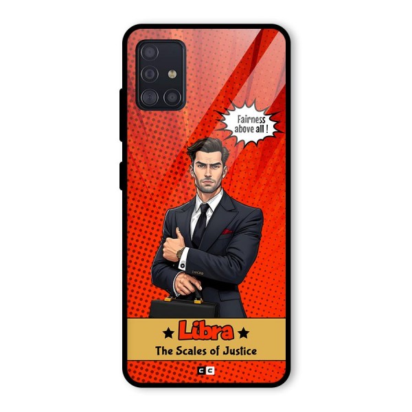 Impartial Libra Glass Back Case for Galaxy A51